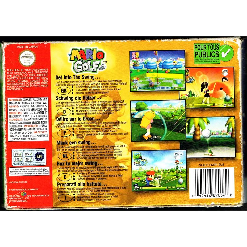 MARIO GOLF N64