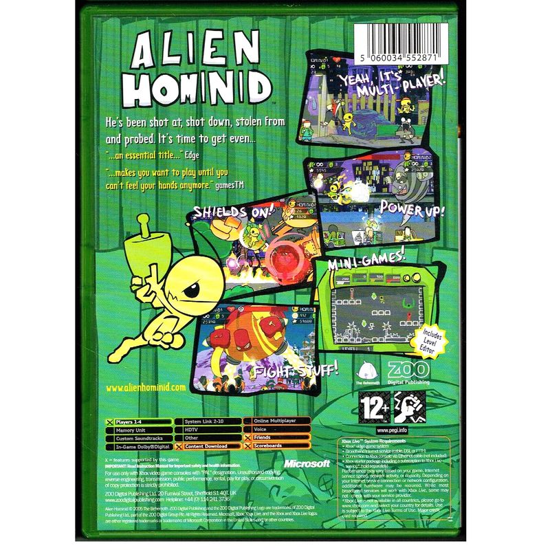 ALIEN HOMINID XBOX