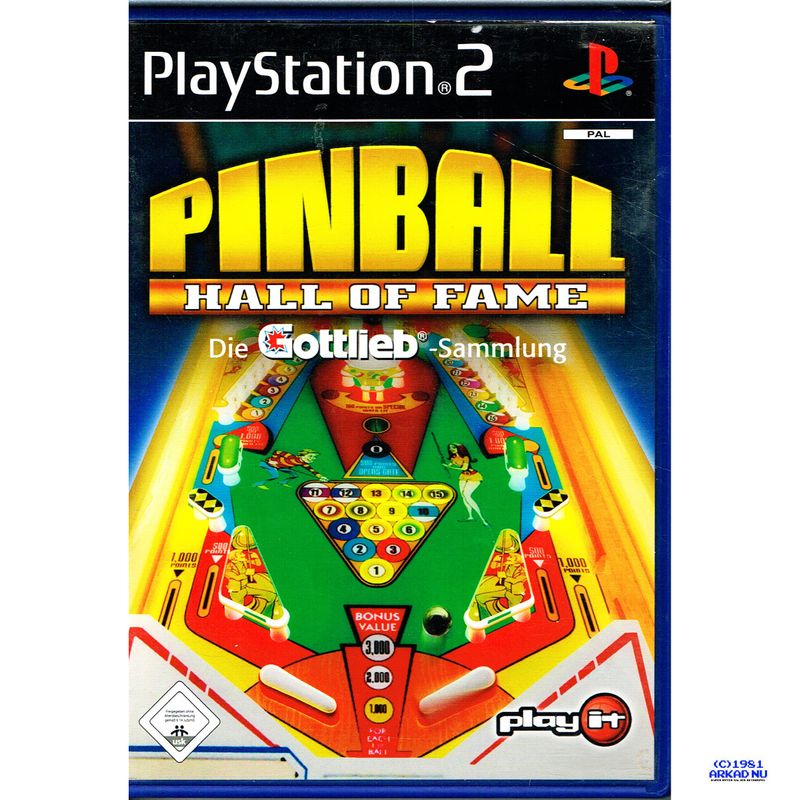 PINBALL HALL OF FAME DIE GOTTLIEB SAMMLUNG PS2