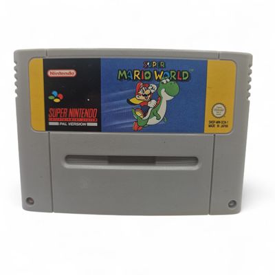 SUPER MARIO WORLD SNES SCN NYTT BATTERI