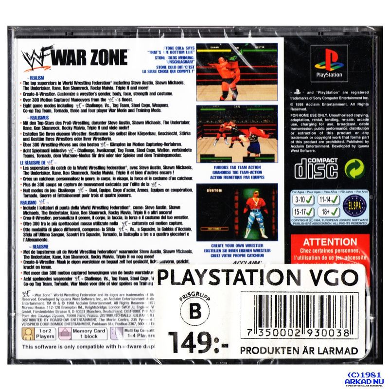 WWF WAR ZONE PS1