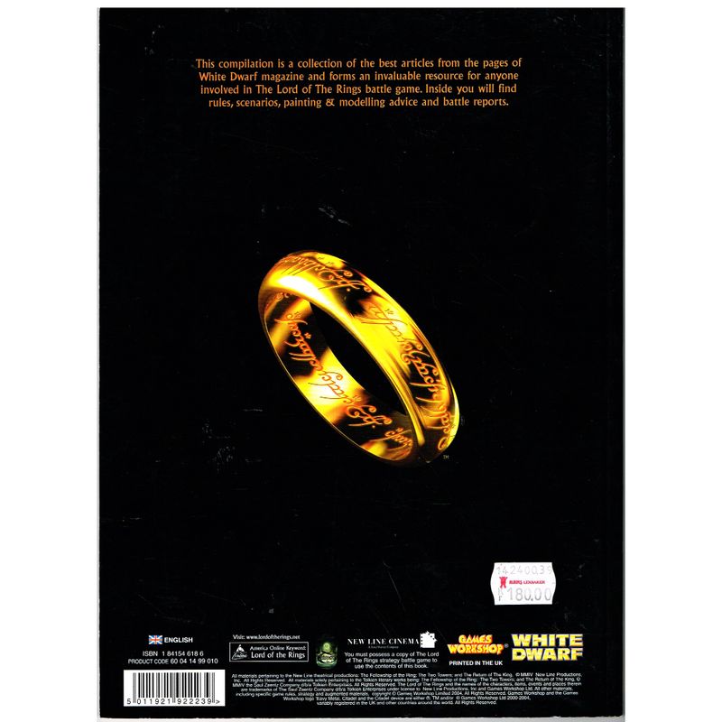 THE BEST OF WHITE DWARF MAGAZINE LORD OF THE RINGS THE RETURN OF THE KING