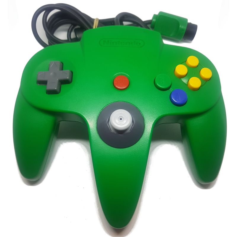 NINTENDO 64 HANDKONTROLL GRÖN MED NY STICKA