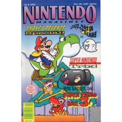 NINTENDO MAGASINET NR 9 1992 MED POWER PLAYER