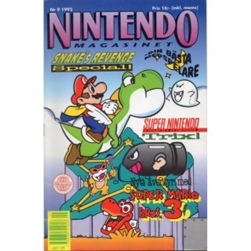 NINTENDO MAGASINET NR 9 1992 MED POWER PLAYER