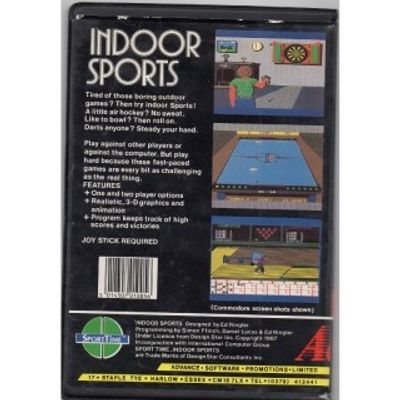 INDOOR SPORTS C64 DISK