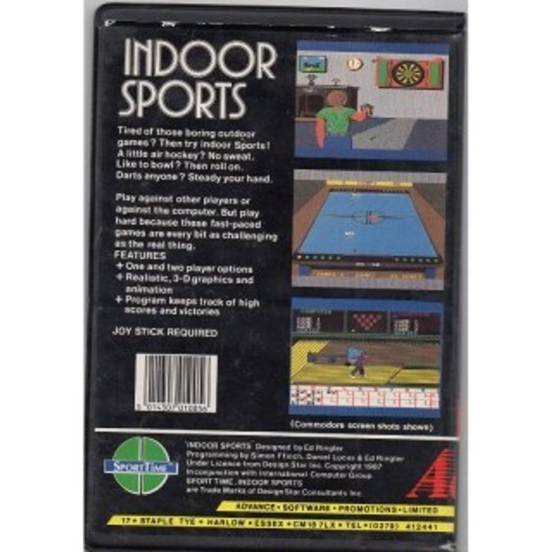 INDOOR SPORTS C64 DISK