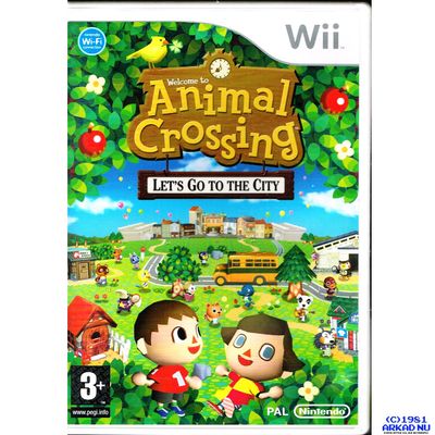 ANIMAL CROSSING LET'S GO TO THE CITY WII