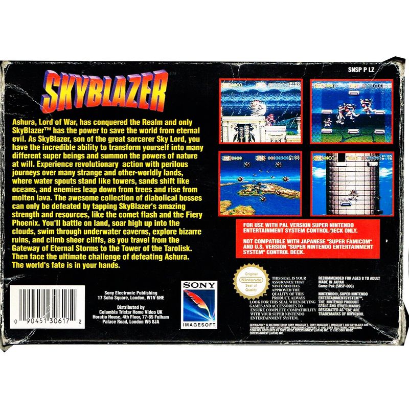 SKYBLAZER SNES