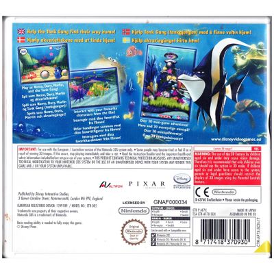 FINDING NEMO ESCAPE TO THE BIG BLUE SPECIAL EDITION 3DS
