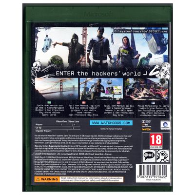 WATCH DOGS 2 XBOX ONE