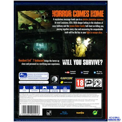 RESIDENT EVIL BIOHAZARD PS4