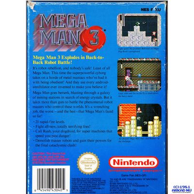 MEGA MAN 3 NES SCN