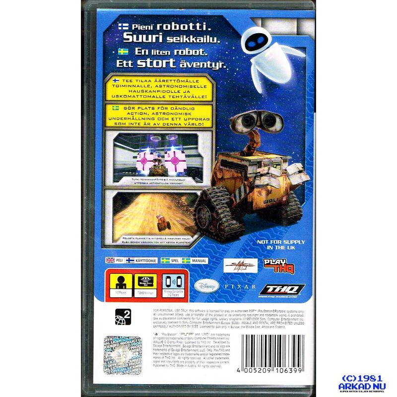 DISNEY PIXAR WALL-E PSP