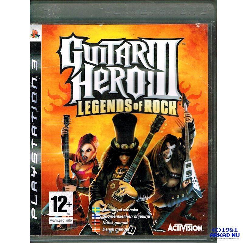 GUITAR HERO III LEGENDS OF ROCK PS3