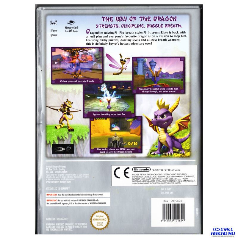 SPYRO ENTER THE DRAGONFLY GAMECUBE