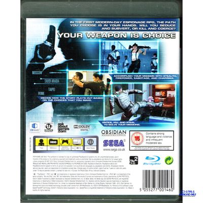 ALPHA PROTOCOL PS3