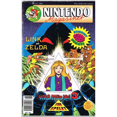 NINTENDO MAGASINET NR 6-7 1991 DUBBELNUMMER