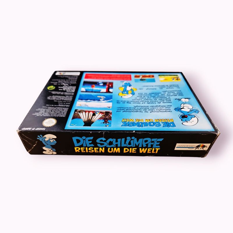 DIE SCHLUMPFE REISEN UM DIE WELT THE SMURFS TRAVEL THE WORLD SNES