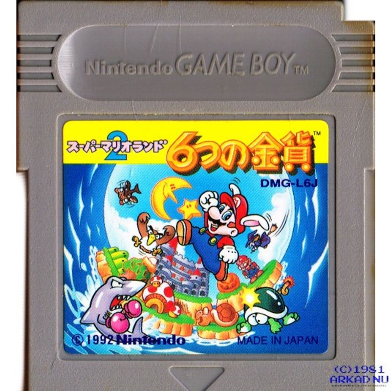 SUPER MARIO LAND 2 6 GOLDEN COINS GAMEBOY JAPANSK