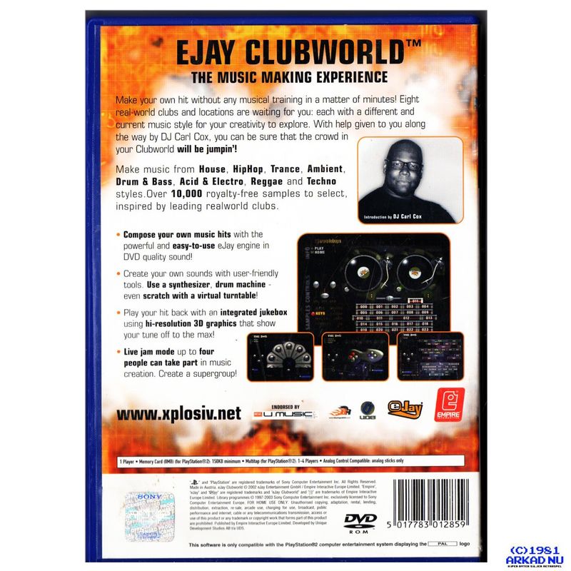 EJAY CLUBWORLD PS2