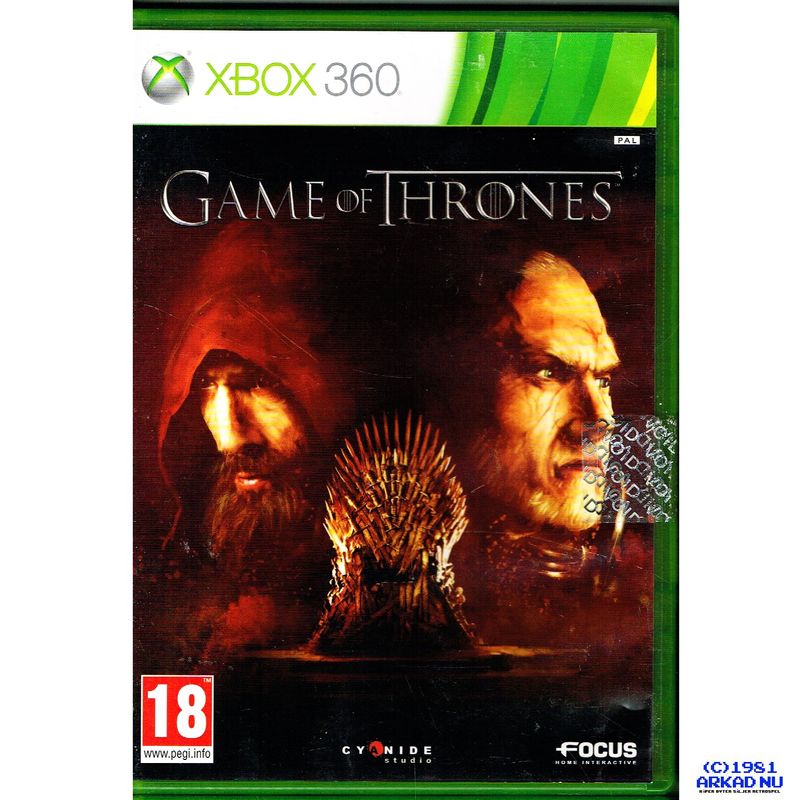 GAME OF THRONES XBOX 360