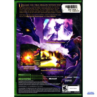 THE LEGEND OF SPYRO A NEW BEGINNING XBOX NTSC USA