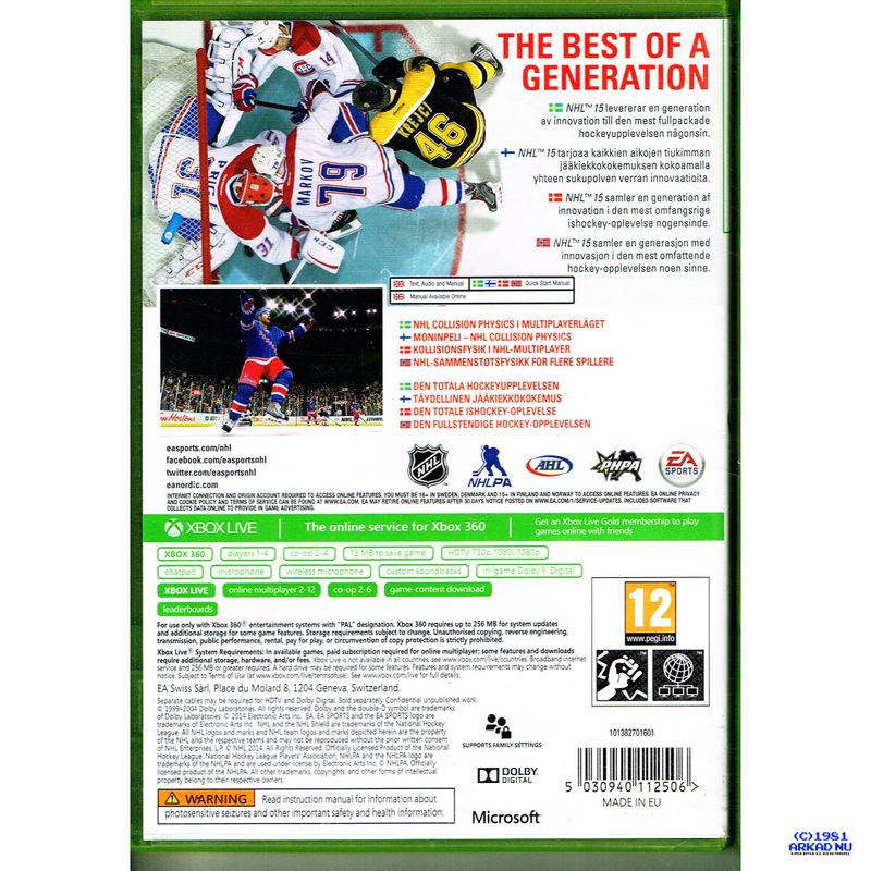 NHL 15 XBOX 360