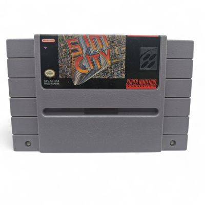 SIM CITY SNES NTSC USA NYTT BATTERI