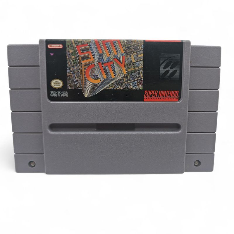 SIM CITY SNES NTSC USA NYTT BATTERI