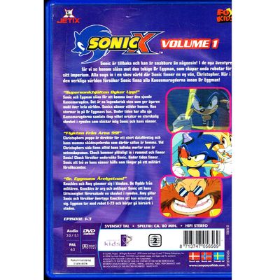 SONIC X VOLUME 1 DVDFILM