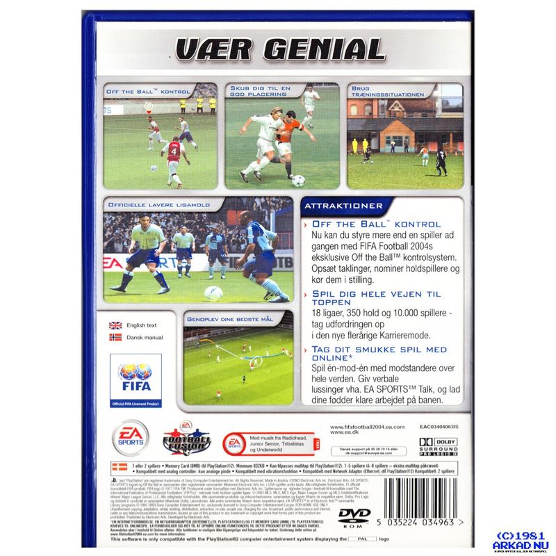 FIFA FOOTBALL 2004 PS2