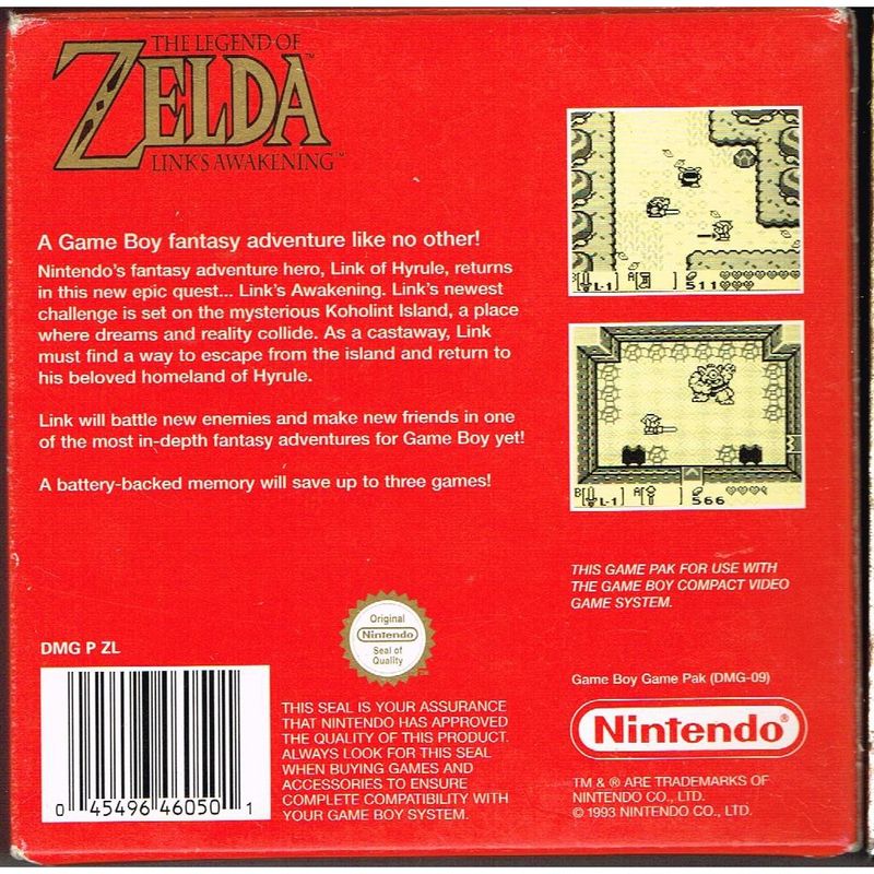 ZELDA LINKS AWAKENING GAMEBOY