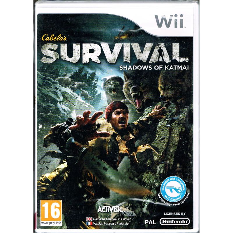 CABELA'S SURVIVAL SHADOWS OF KATMAI WII NYTT