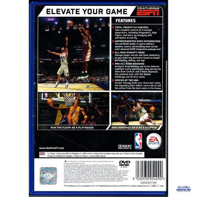 NBA LIVE 07 PS2