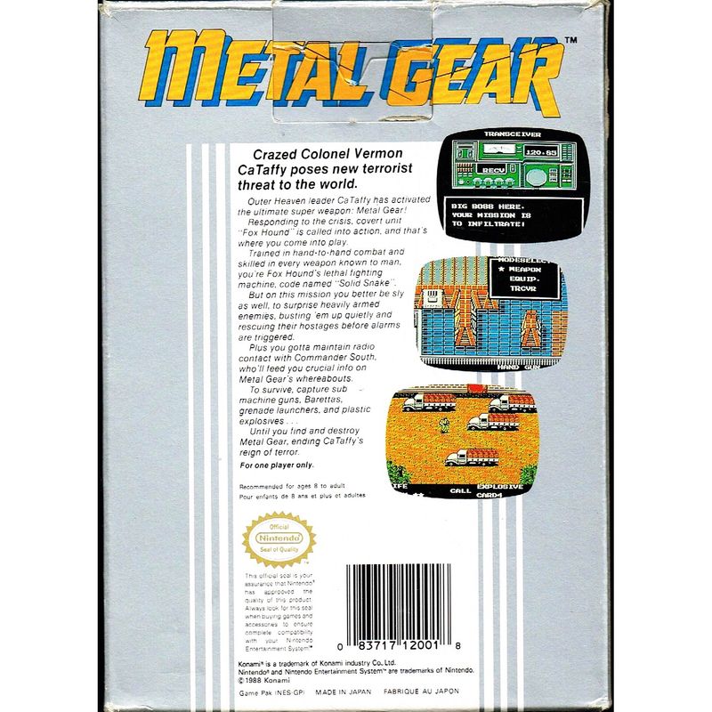 METAL GEAR NES SCN