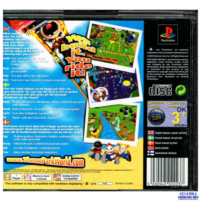 THEME PARK WORLD PS1