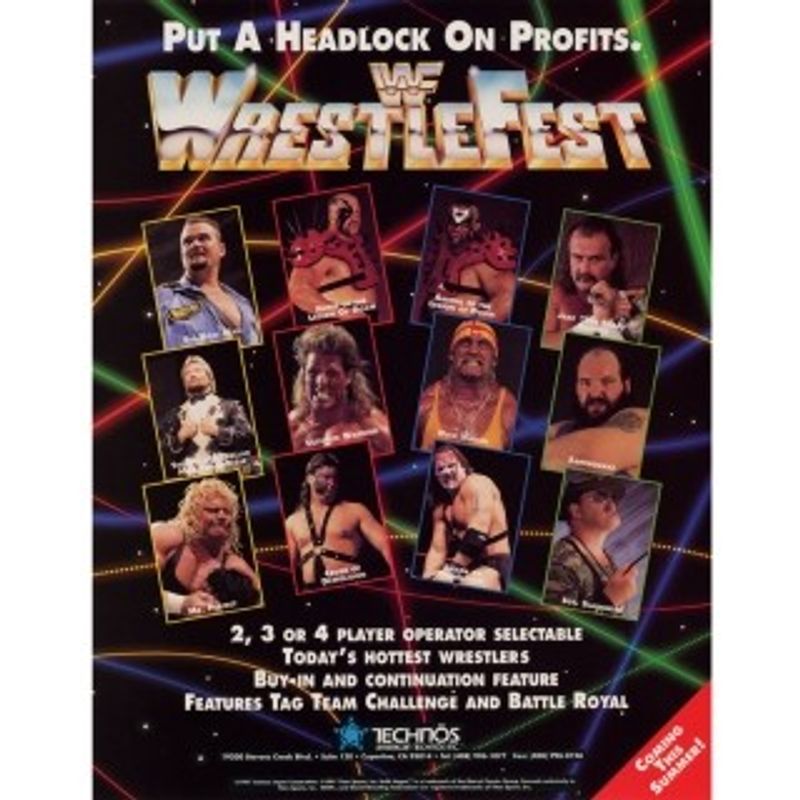 WWF WRESTLEFEST PCB