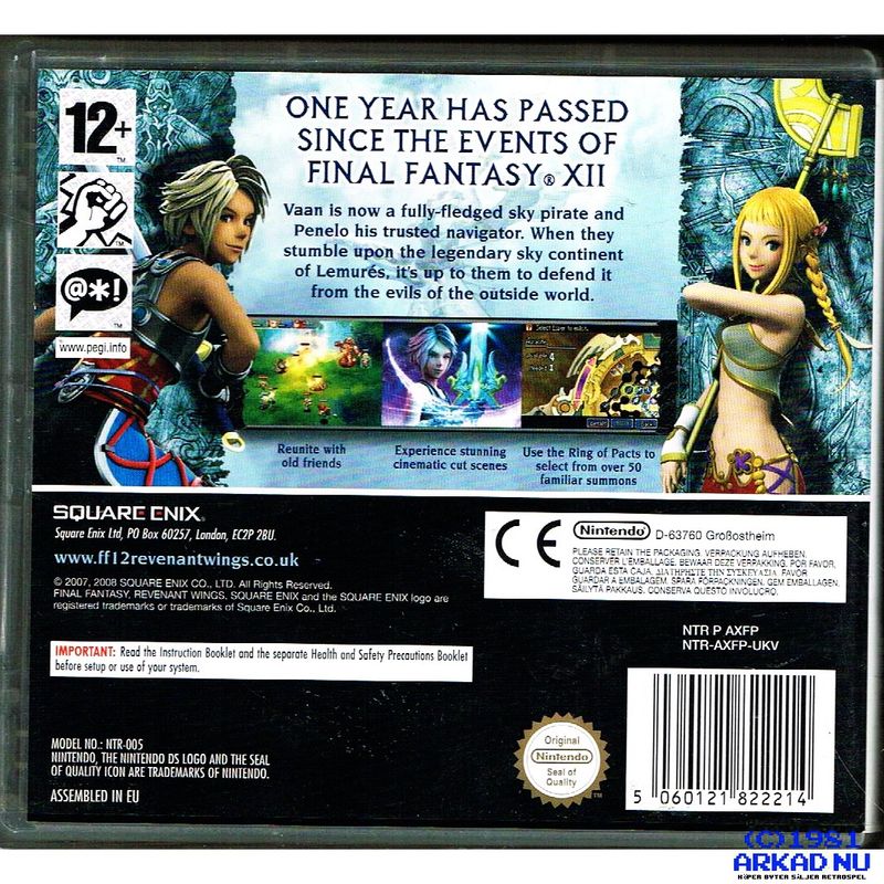 FINAL FANTASY XII REVENANT WINGS DS