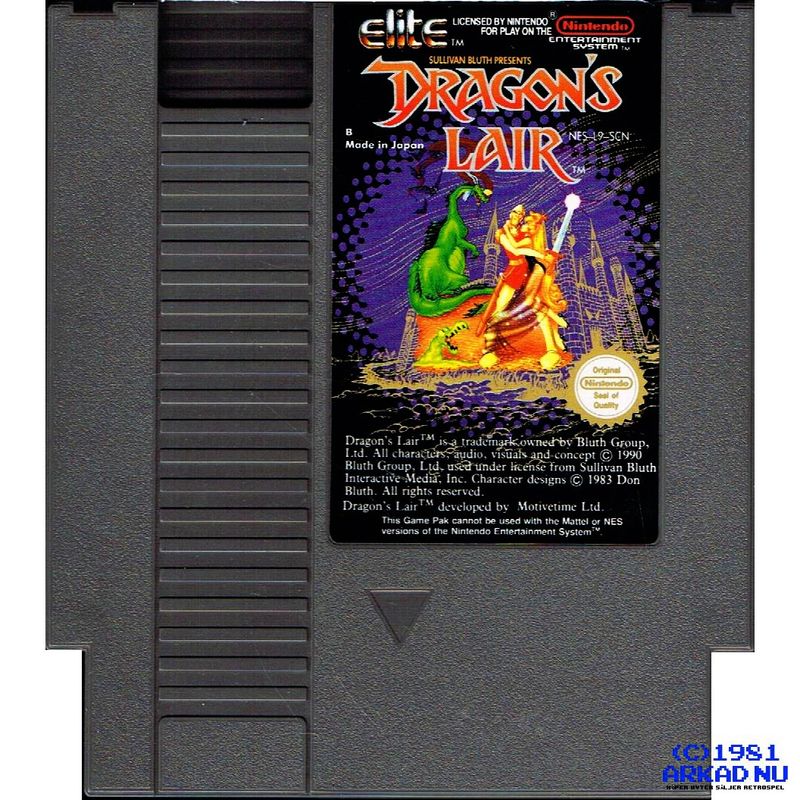 DRAGONS LAIR NES SCN