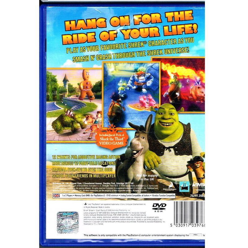 SHREK SMASH N CRASH RACING PS2