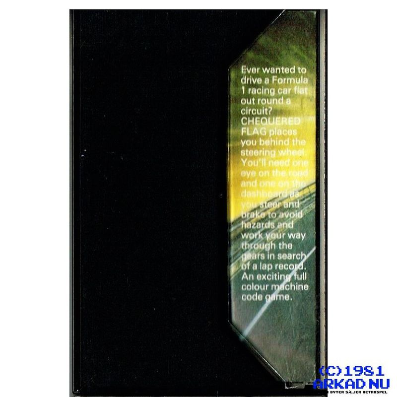 CHEQUERED FLAG ZX SPECTRUM KASSETT