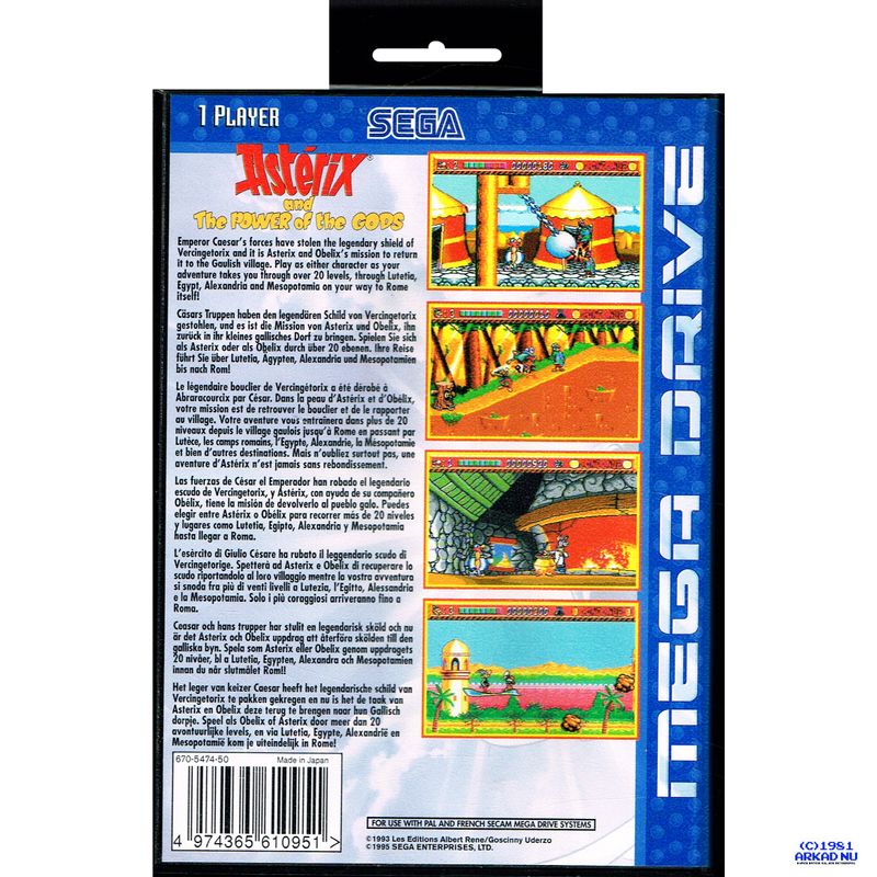 ASTERIX AND THE POWER OF THE GODS MEGADRIVE