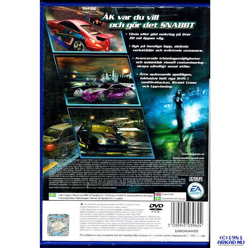 NEED FOR SPEED UNDERGROUND 2 PS2