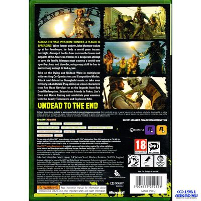 RED DEAD REDEMPTION UNDEAD NIGHTMARE XBOX 360