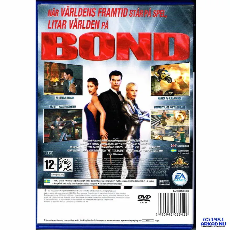 007 EVERYTHING OR NOTHING PS2