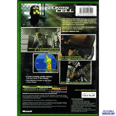 SPLINTER CELL XBOX MED PRIMAS OFFICIAL HINT BOOK