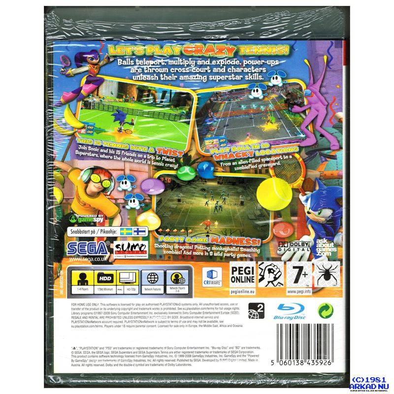 SEGA SUPERSTAR TENNIS PS3