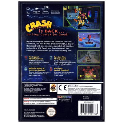 CRASH BANDICOOT THE WRATH OF CORTEX GAMECUBE