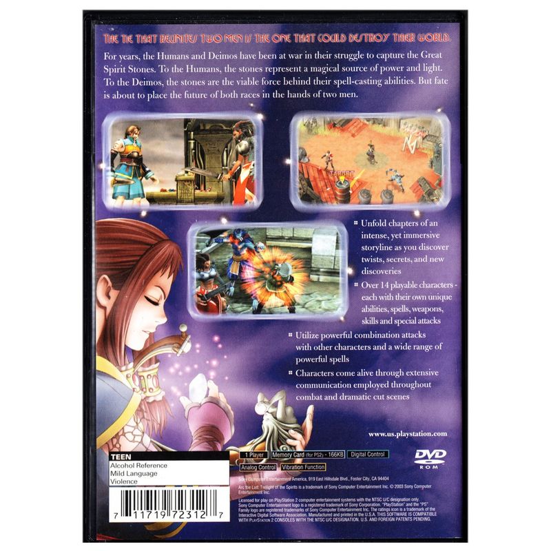 ARC THE LAD TWILIGHT OF THE SPIRITS PS2 NTSC USA